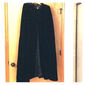 Couture Black satin cloak